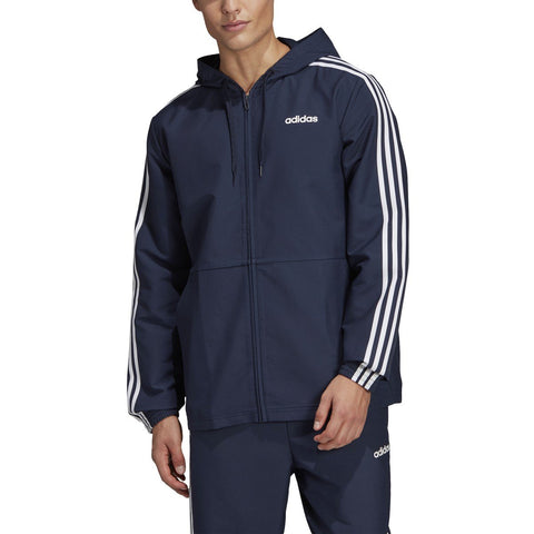 [DU0461] Mens Adidas Essentials 3-Stripes Woven Windbreaker