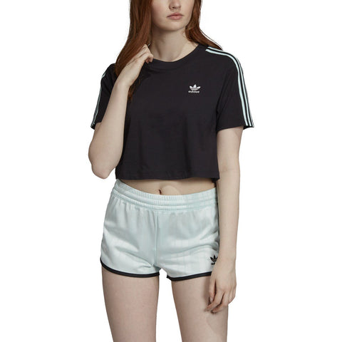 [DV0112] Womens Adidas 3-Stripes Cropped Tee