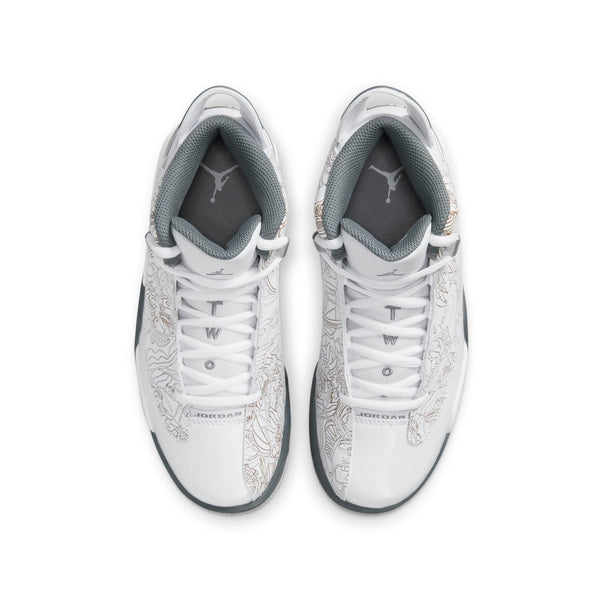 [DV1360-107] Grade School Air Jordan DUB ZERO GS 'WHITE COOL GREY'