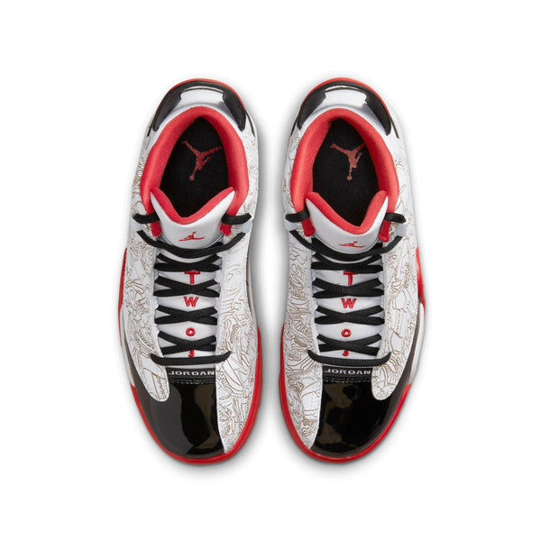 [DV1360-160] Grade School Air Jordan DUB ZERO 'WHITE VARSITY RED (2022) (GS)'
