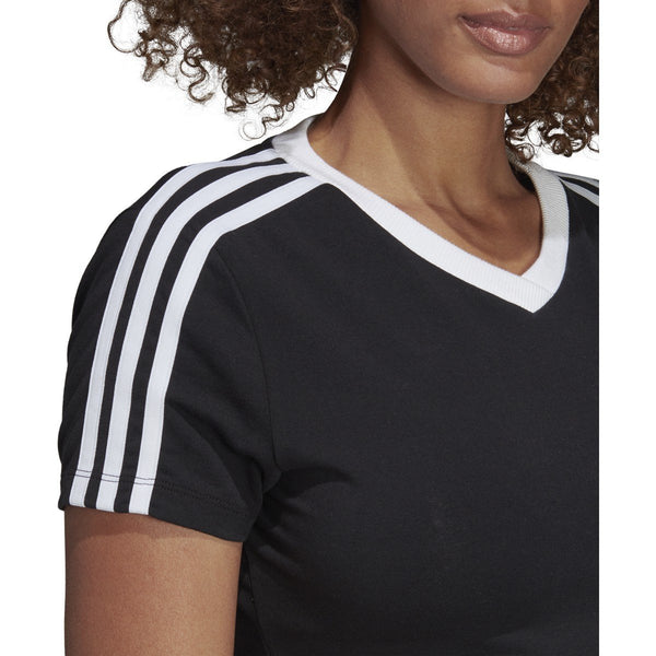 [DV2658] Womens Adidas Originals Cropped 3 Stripes Tee