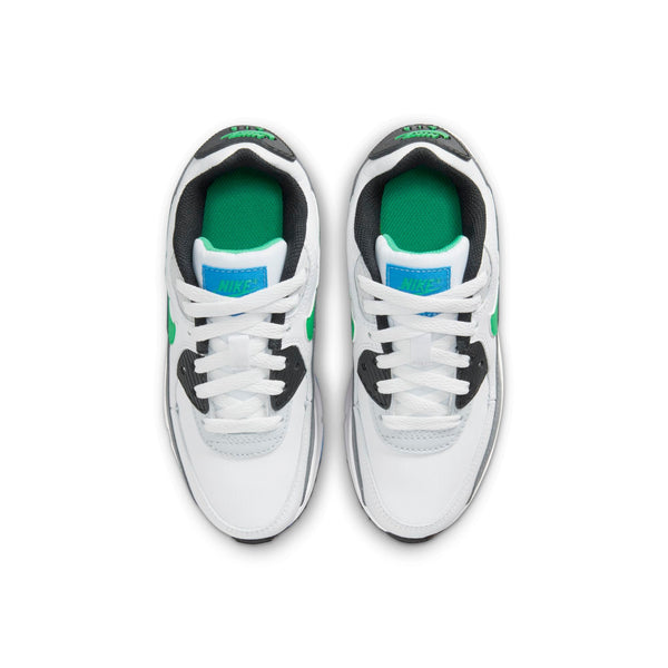 [DV3608-102] Preschool Nike AIR MAX 90 LEATHER PS 'WHITE STADIUM GREEN'