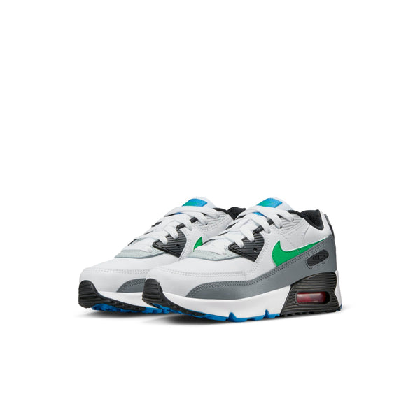 [DV3608-102] Preschool Nike AIR MAX 90 LEATHER PS 'WHITE STADIUM GREEN'