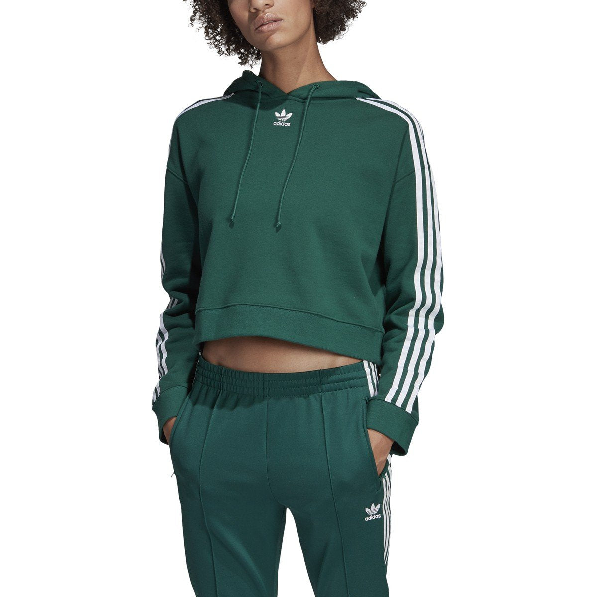 [DX2159] Womens Adidas Originals Cropped Hoodie