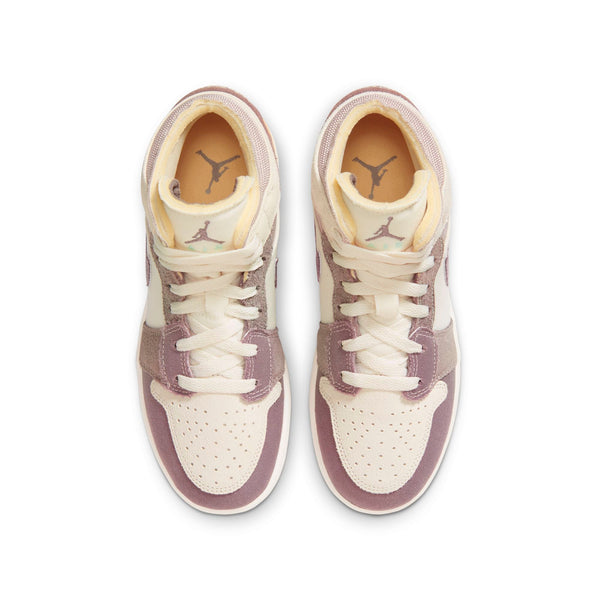 [DZ4466-102] Grade School Air Jordan RETRO 1 MID SE CRAFT 'TAUPE HAZE' (GS)