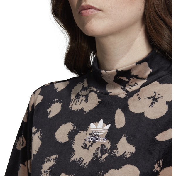 [EJ9311] Womens Adidas Bellista Floral Velvet Tee Dress