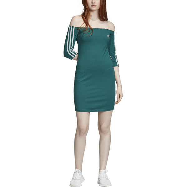 [EJ9347] Womens Adidas Off-the-Shoulder Dress