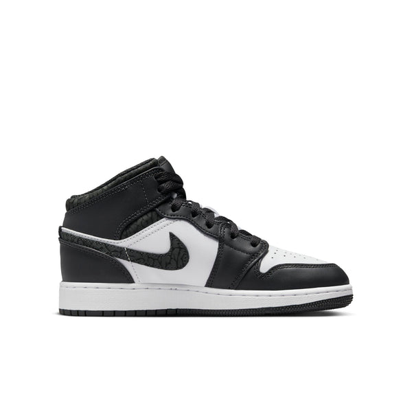 [FB9909-001] Grade School Air Jordan Retro 1 Mid SE 'Panda Elephant (GS)'