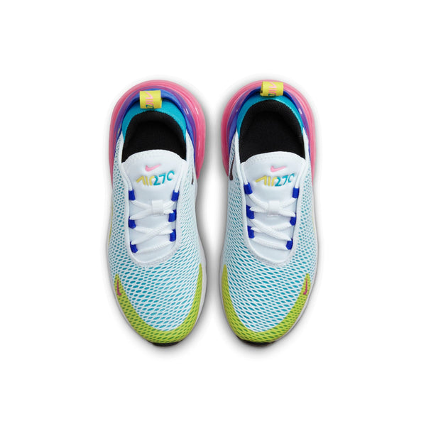 [FD1021-100] Preschool Nike AIR MAX 270 PS 'WHITE ROYAL PINK'