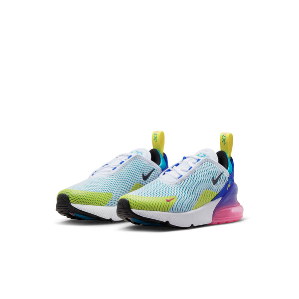 [FD1021-100] Preschool Nike AIR MAX 270 PS 'WHITE ROYAL PINK'