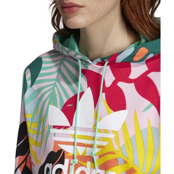[FH7992] Womens Adidas Originals Tropicalage Cropped Hoodie