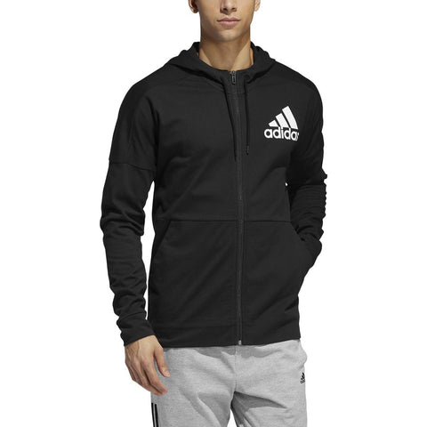 [FJ0717] Mens Adidas Back To School Full-zip Hooded Sweatshirt