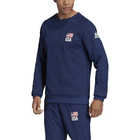 [FK1037] Mens Adidas USA Volleyball Crew Neck