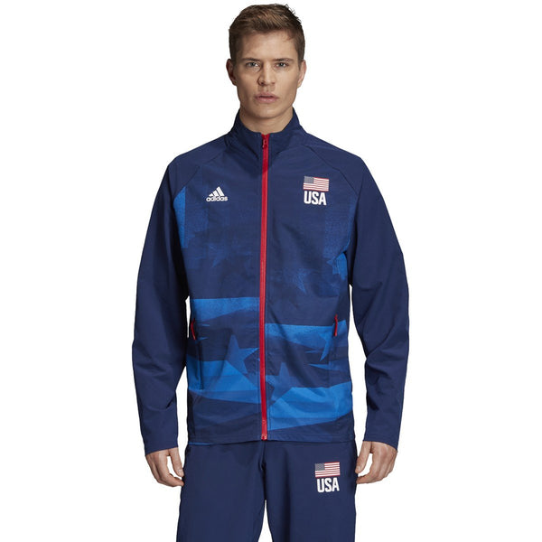 [FK1046] Mens Adidas USA Volleyball Warmup Jacket