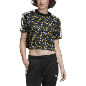 [FL4108] Womens Adidas Allover Print Crop Top