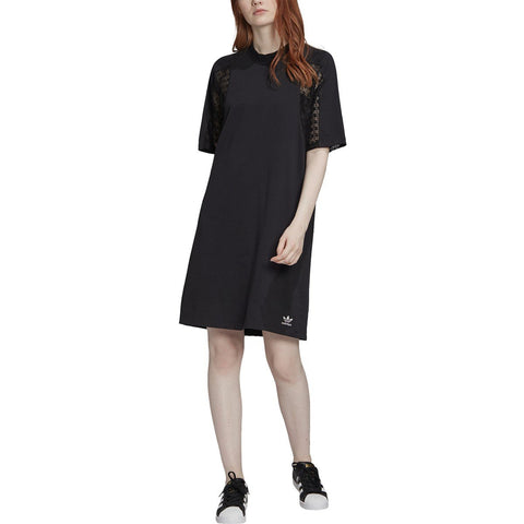 [FM1742] Womens Adidas Originals Lace Tee Dress