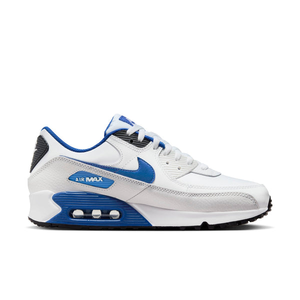 [FN6843-100] Mens Nike AIR MAX 90 'WHITE GAME ROYAL PHOTON DUST'