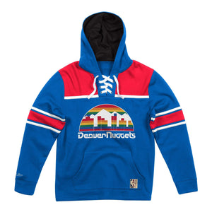 [FPHDMM18731-DNUROYA1] Mens Mitchell & Ness NBA Hockey Hood Fleece Nuggets