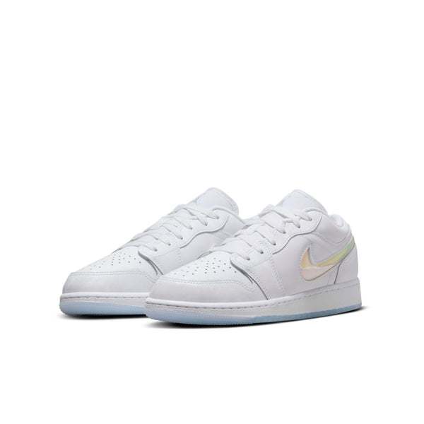 [FQ9112-100] Grade School Air Jordan Retro 1 Low SE 'Glitter Swooshes' (GS)