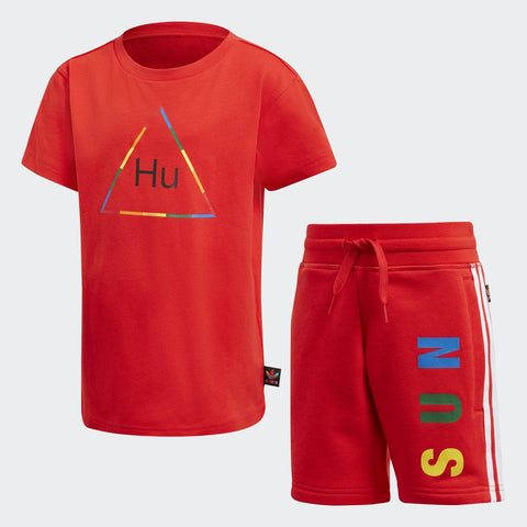 [FR9067] Youth Adidas X Pharrell Williams TBIITD Tee & Short Set