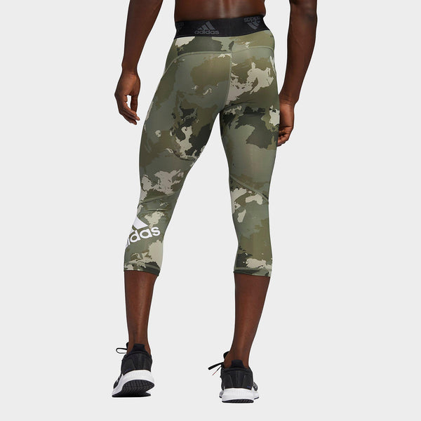 [FU1505] Mens Adidas Alphaskin Camo 3/4 Tights