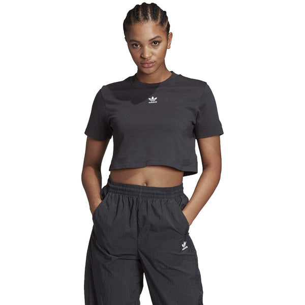 [GD4368] Womens Adidas Trefoil Essentials Cropped Tee