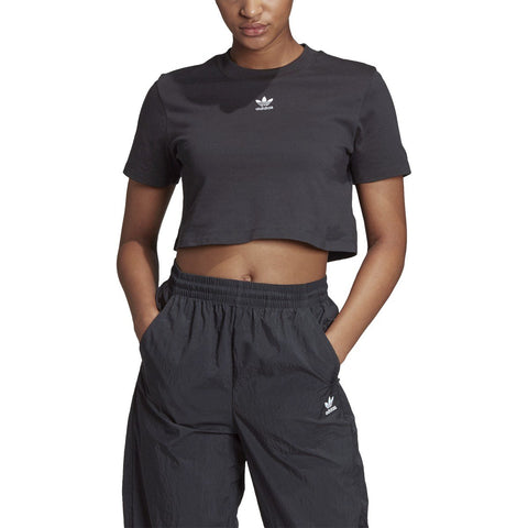 [GD4368] Womens Adidas Trefoil Essentials Cropped Tee