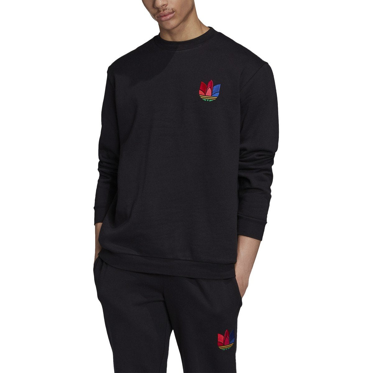 [GE0854] Mens Adidas 3D Trefoil Graphic Crewneck Sweatshirt