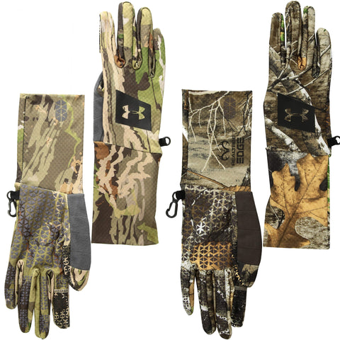 [1318573] Mens Under Armour Scent Control Hunt Liner Gloves