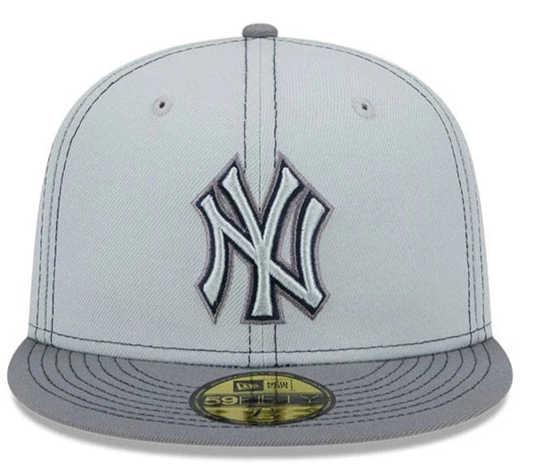 [60310875] MENS NEW ERA MLB NY YANKEES 5950 GRAY POP FITTED - GRAY