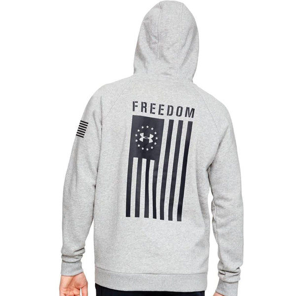 [1352678] Mens Under Armour Freedom Flag Rival Pull Over Hoodie