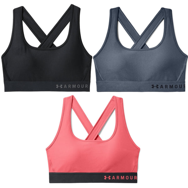 [1307200] Womens Under Armour Armour Mid Crossback Sports Bra