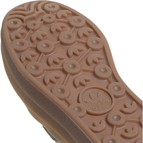 [ID7056] Womens Adidas GAZELLE BOLD 'MAGIC BEIGE COLLEGIATE GREEN'