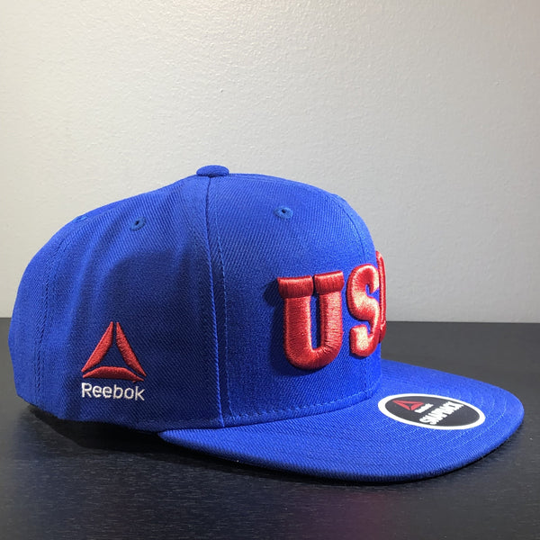 [386AZ] UFC USA Adjustable Snapback Hat - Royal Blue | Red | White