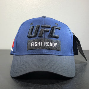 [125VZ] UFC Structured Snapback Adjustable Hat - Navy | Black
