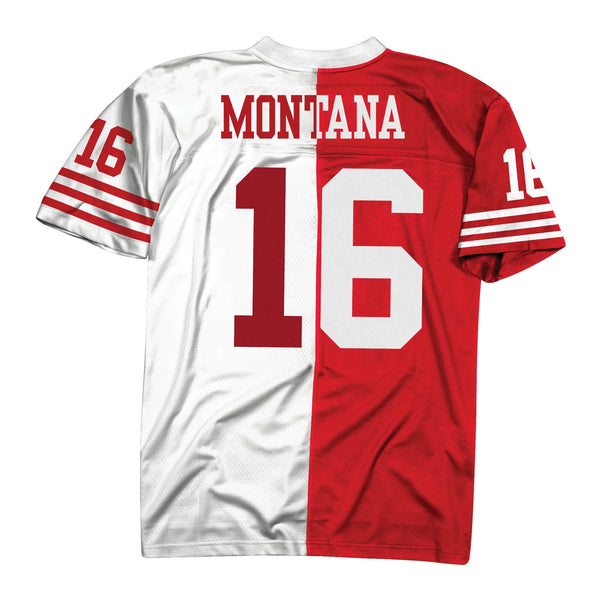 [LGJYSCWH-SF4NG183121JMO90] Mens Mitchell & Ness NFL Split Legacy Jersey 49ers 90 Joe Montana