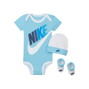 [LN0313-C3L] Baby Nike Bodysuit, Hat and Booties 3-PC Box Set