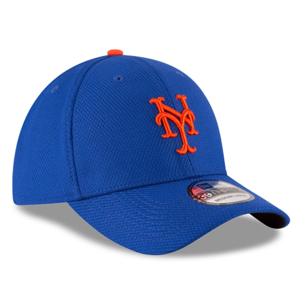 [11403317] Mens New Era MLB 39Thirty Diamond Era Flex Fit Cap - New York Mets