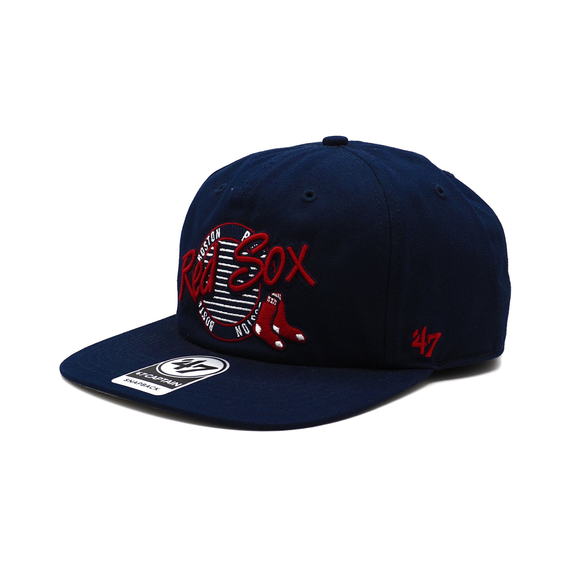 Mens 47 Brand Boston Red Sox Captain Snapback - Navy