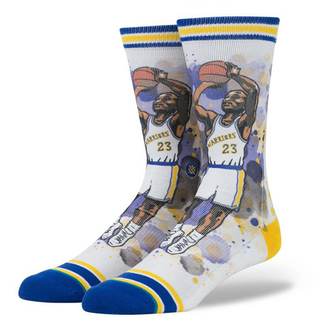 [M558C16ROC-BLU] Mens Stance NBA Golden State Warriors Socks - Mitch Richmond