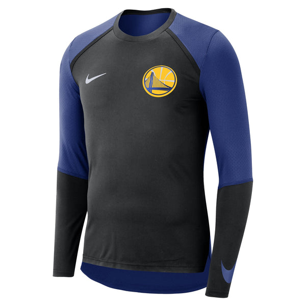 [AJ5376-010] Mens Nike NBA Golden State Warriors Dri-Fit Long Sleeve Shirt