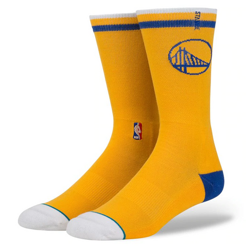[M558D5WARR-YEL] Mens Stance NBA Golden State Warriors Arena Logo Socks