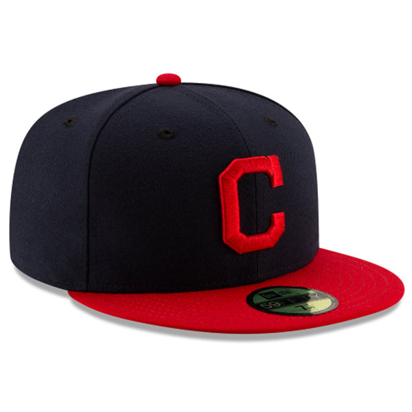 [70458576] Mens New Era MLB 59Fifty Authentic Fitted Cap - Cleveland Indians