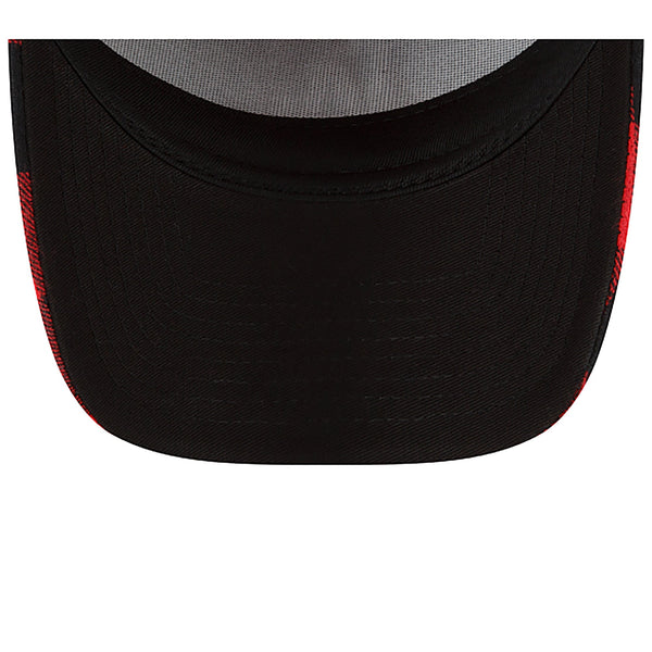 [12593560] Mens New Era MLB 9Forty Red Flannel Snapback - Los Angeles Dodgers