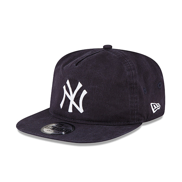 [60221936] Mens New Era MLB Old Golfer Chainstitch Snapback - New York Yankees