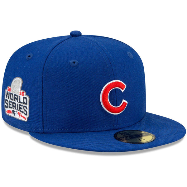 [60291223] Mens New Era MLB 59Fifty Cooperstown 2016 World Series - Chicago Cubs