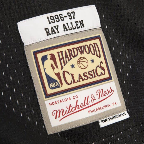 Mens Mitchell & Ness NBA RELOAD SWINGMAN JERSEY - MILWAUKEE BUCKS 1996 RAY ALLEN