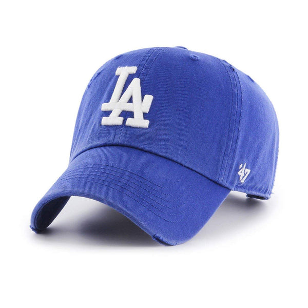 Mens 47 Brand LA Dodgers Ridge Clean Up Strapback - Royal Blue