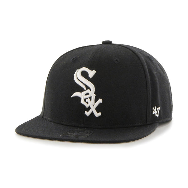 Mens 47 Brand Chicago Whit Sox Captain Snapback - Black