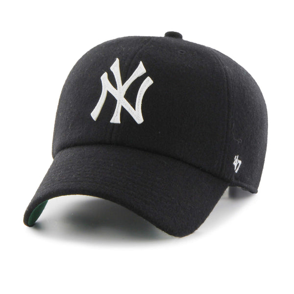 Mens 47 Brand NY Yankees Clean Up Strapback - Black